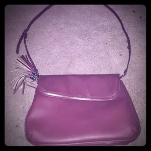 Burgundy shoulder purse